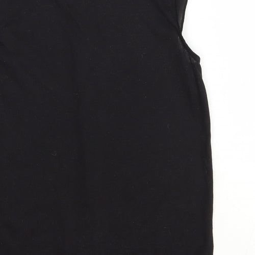 H&M Womens Black Polyester Basic Blouse Size XS Round Neck