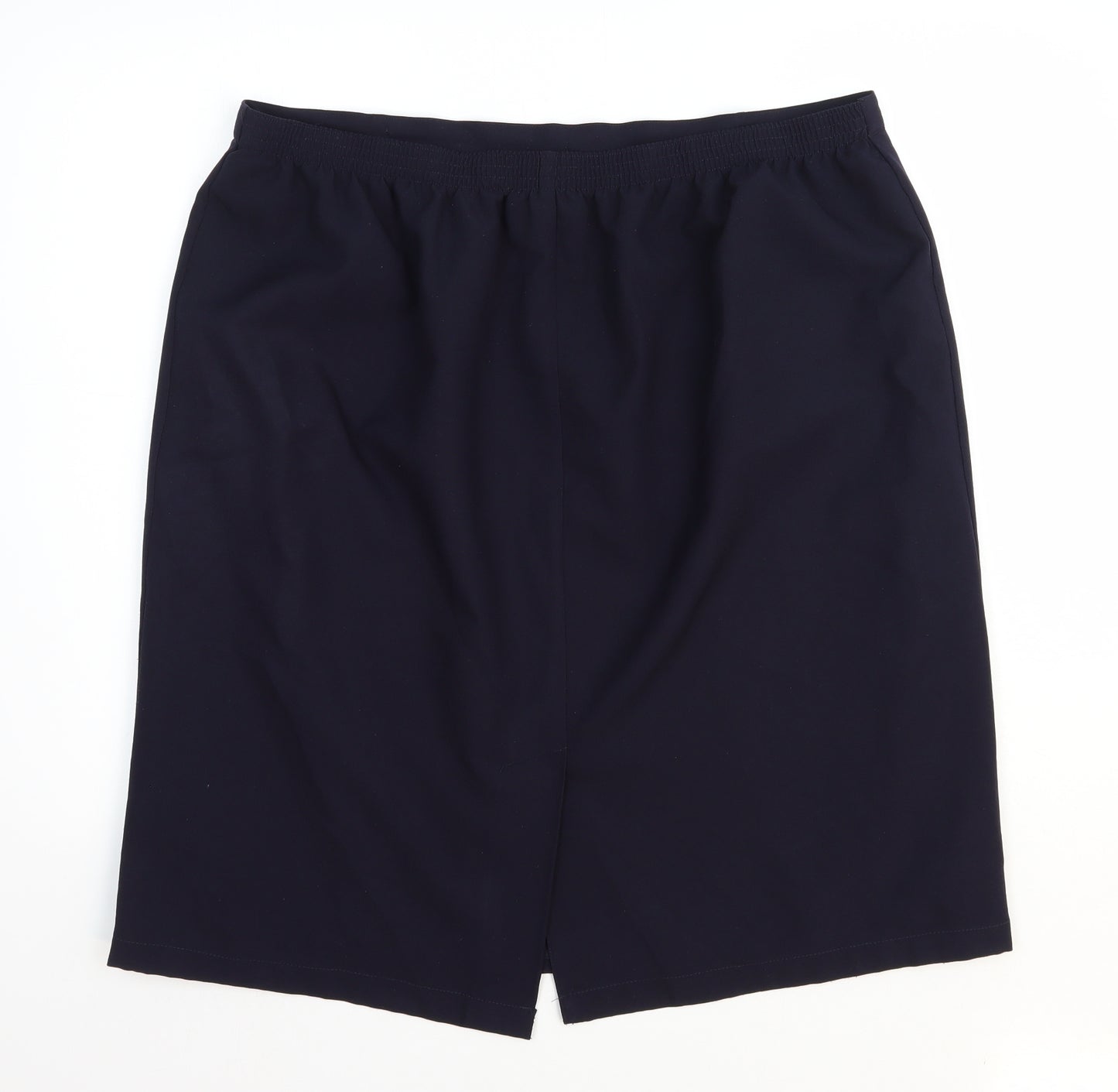 BM Womens Blue Polyester Mini Skirt Size 20 in