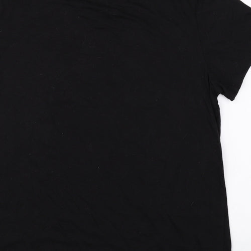 St Patricks Day Womens Black Cotton Basic T-Shirt Size L Round Neck - Pinch At Your Own Risk