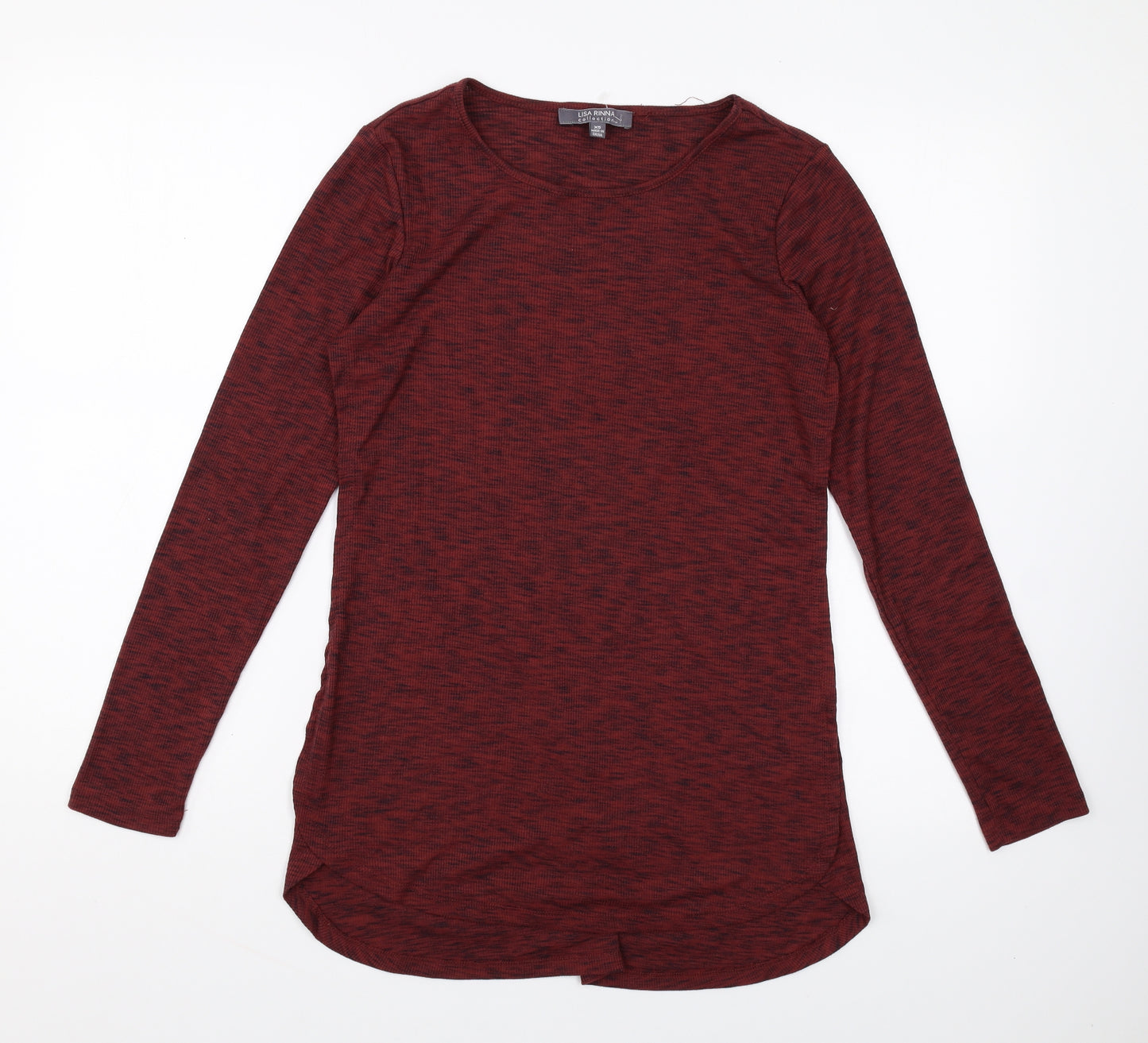 Lisa Rinna Womens Red Cotton Basic T-Shirt Size XS Round Neck