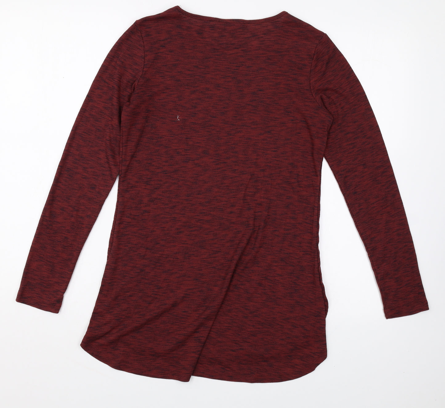 Lisa Rinna Womens Red Cotton Basic T-Shirt Size XS Round Neck