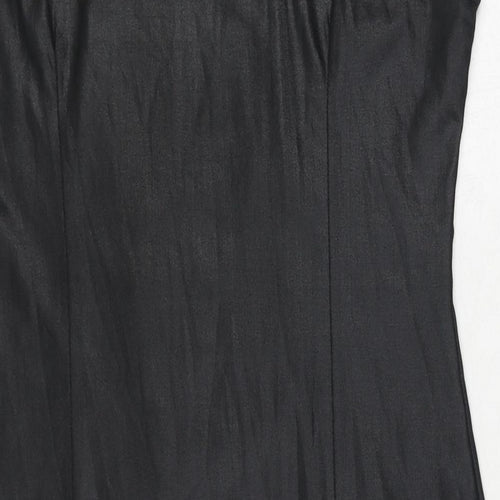 Kit Womens Black Polyester Pencil Dress Size 16 Boat Neck Pullover