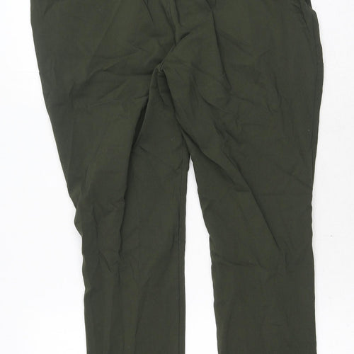 LASCANA Womens Green Polyester Trousers Size 16 Regular Button