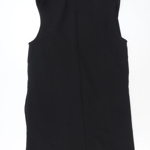Matalan Womens Black Gilet Waistcoat Size 8 - Longline