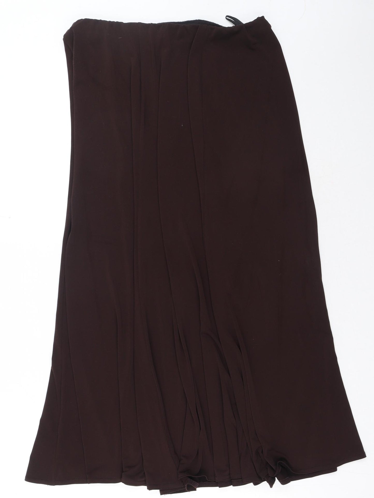Joanna Hope Womens Brown Polyester Maxi Skirt Size 18