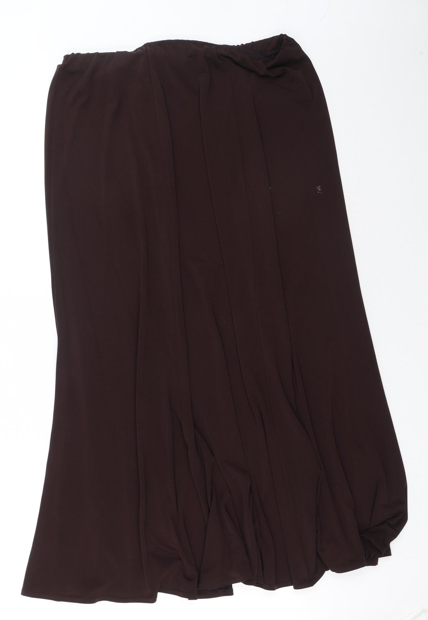 Joanna Hope Womens Brown Polyester Maxi Skirt Size 18