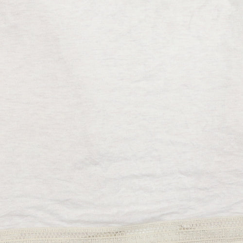 Dorothy Perkins Womens Ivory V-Neck Polyester Shrug Jumper Size L