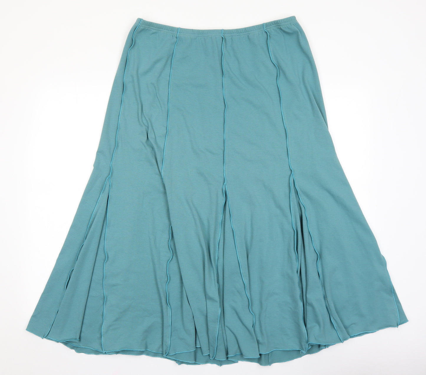 Mandy Marsh Womens Blue Cotton Peasant Skirt Size 16