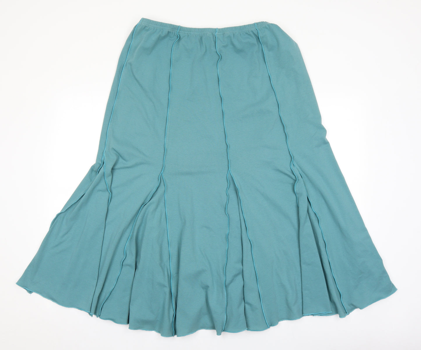 Mandy Marsh Womens Blue Cotton Peasant Skirt Size 16