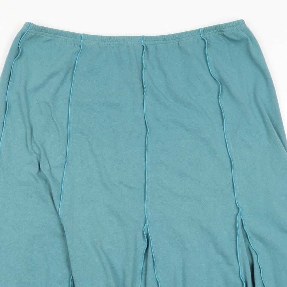 Mandy Marsh Womens Blue Cotton Peasant Skirt Size 16