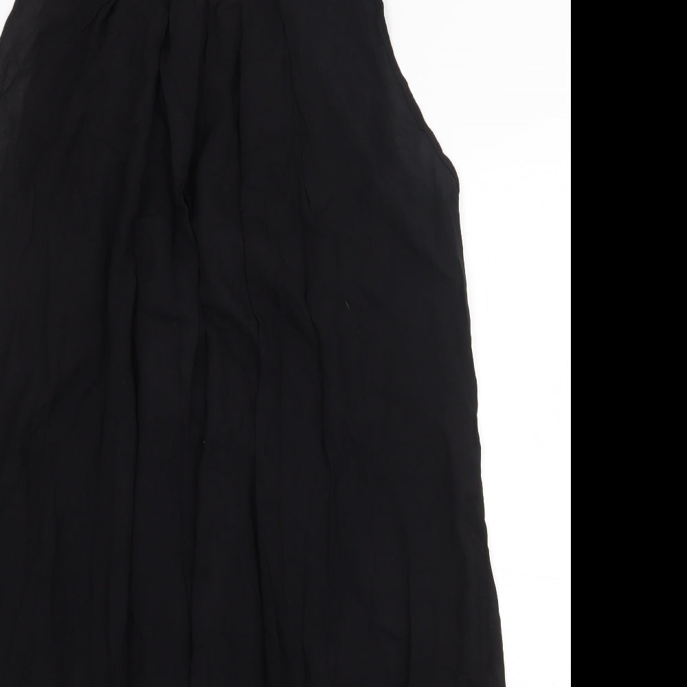 D.E.C.K Womens Black Viscose Shift Size L Scoop Neck Pullover