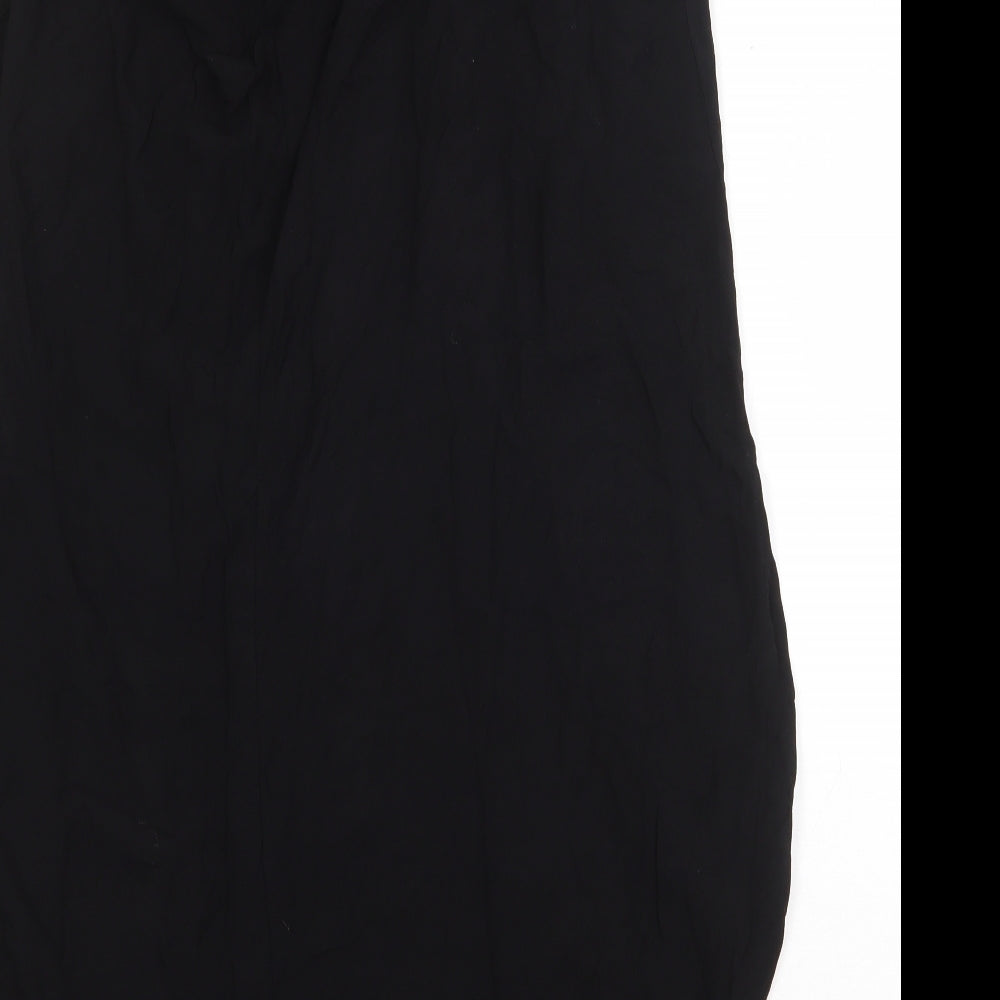 D.E.C.K Womens Black Viscose Shift Size L Scoop Neck Pullover
