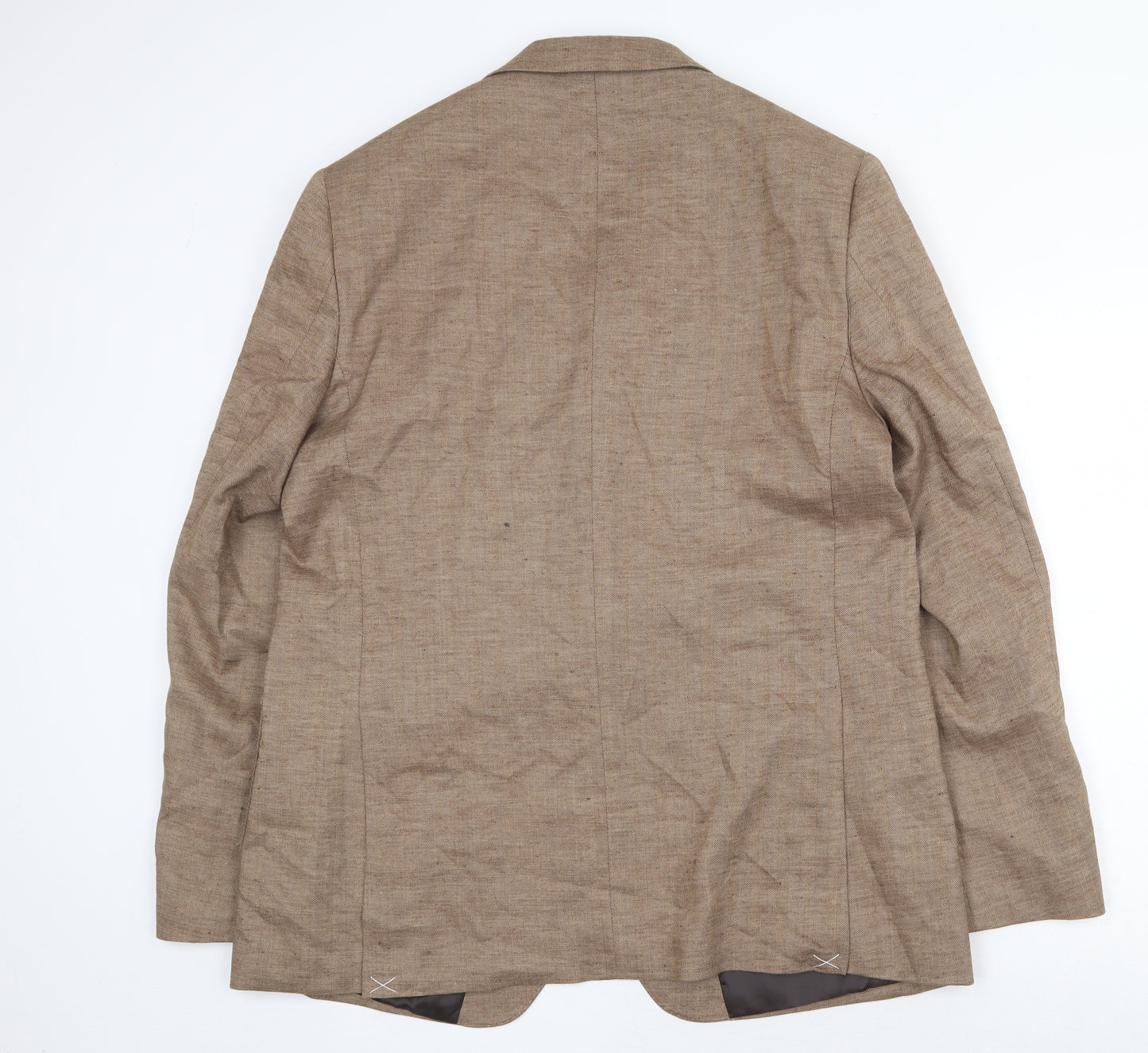Marks and Spencer Mens Beige Polyester Jacket Blazer Size 46