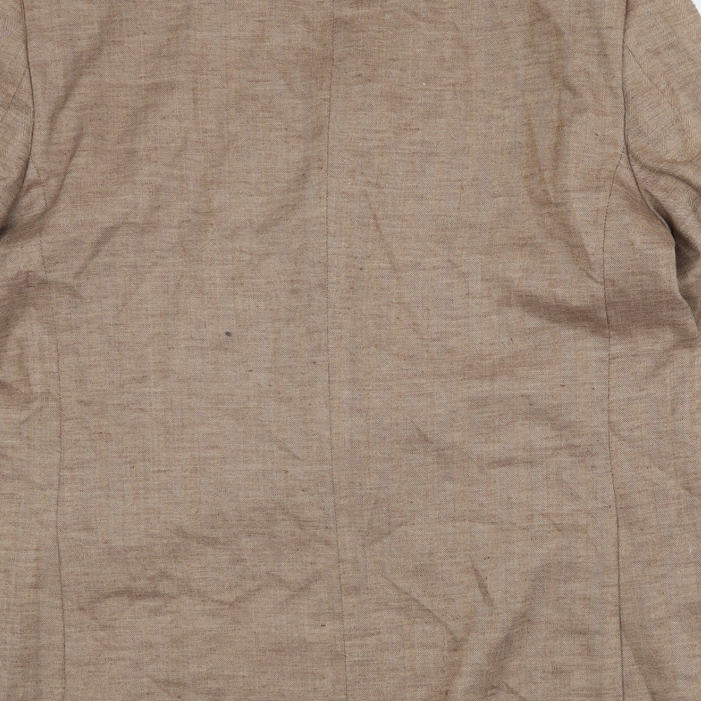 Marks and Spencer Mens Beige Polyester Jacket Blazer Size 46