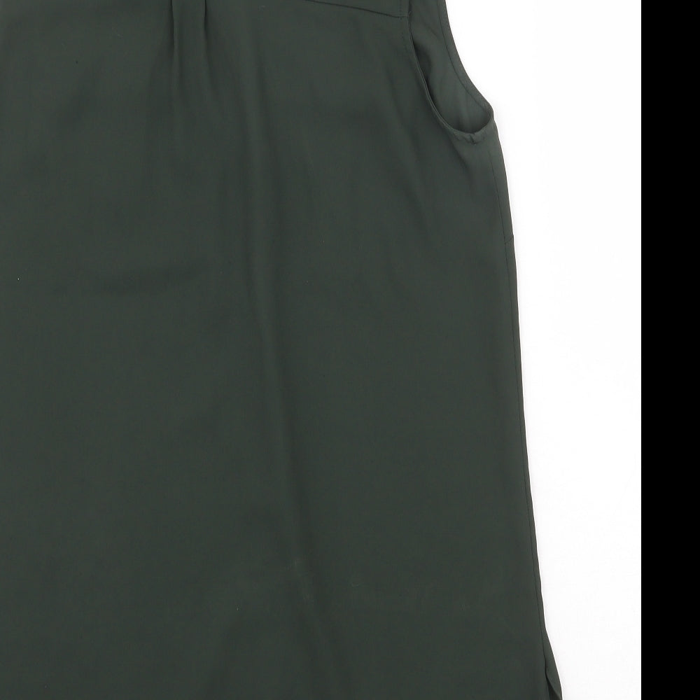 Atmosphere Womens Green Polyester Shirt Dress Size 12 Collared Button
