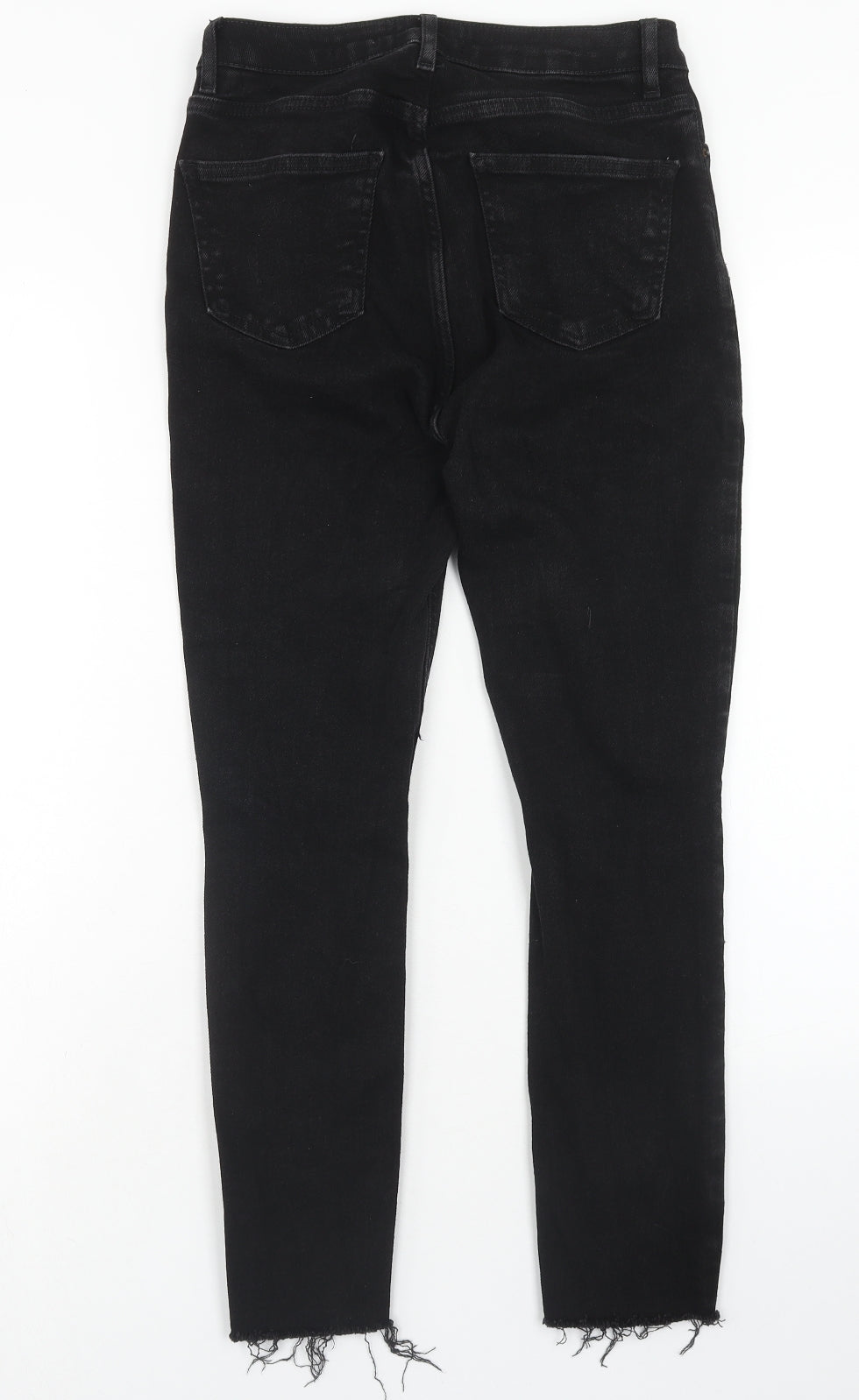 New Look Womens Black Cotton Skinny Jeans Size 10 Regular Button