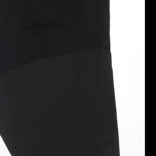 TU Womens Black Polyester Tunic Tank Size 10 Boat Neck - Asymmetric