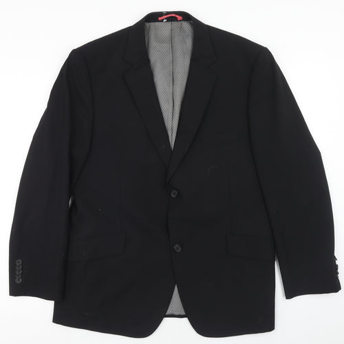 Taylor & Wright Mens Black Wool Jacket Blazer Size 42