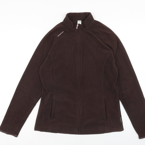 Quechua Womens Brown Jacket Size L Zip