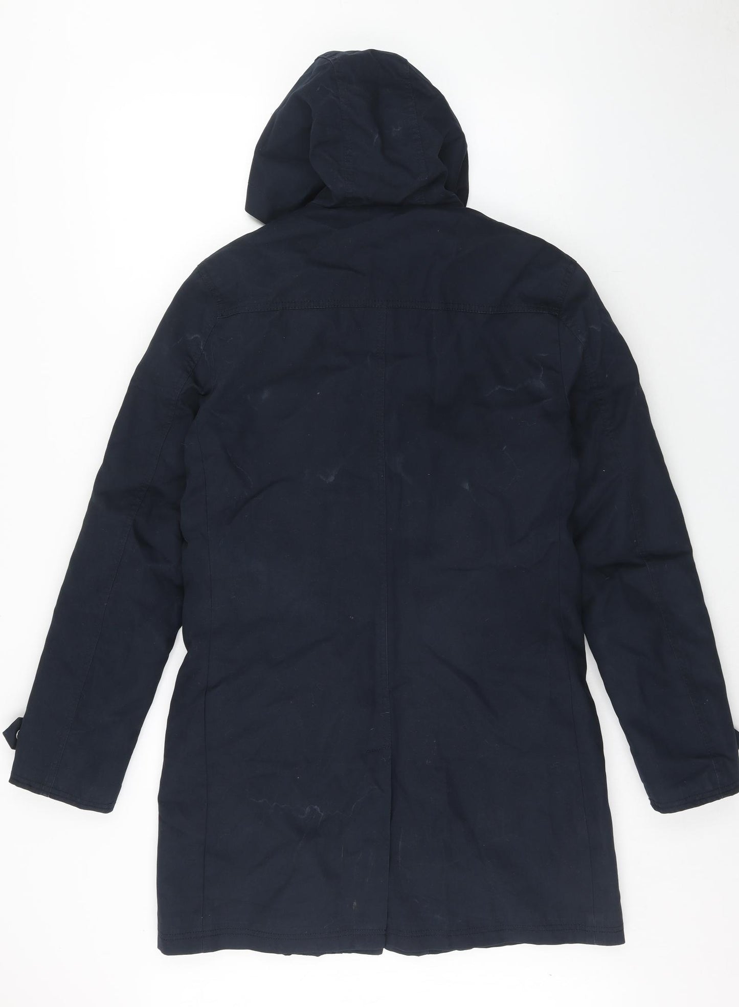 Cedar Wood State Mens Black Rain Coat Coat Size S Zip