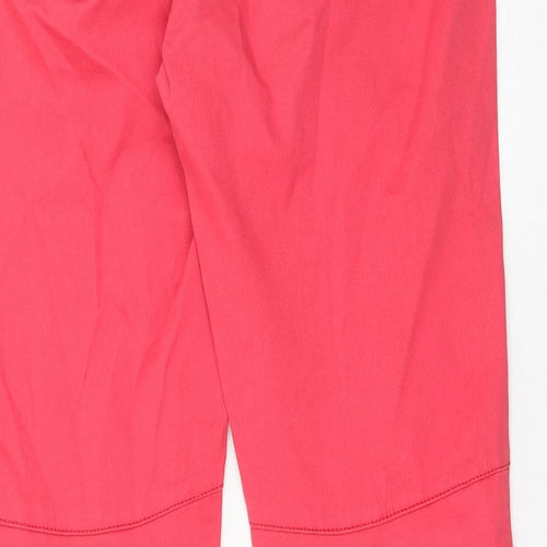 Comma Womens Pink Cotton Straight Jeans Size 10 Regular Zip