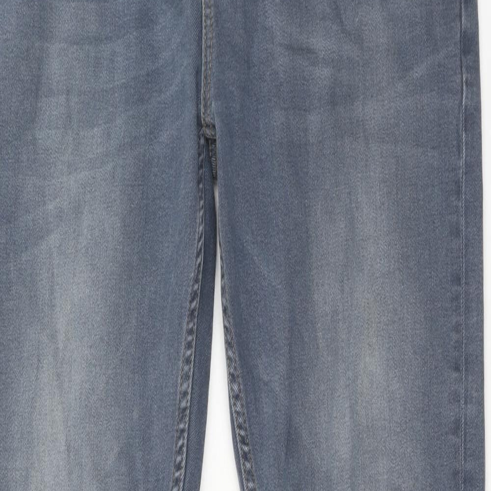 ASOS Mens Blue Cotton Skinny Jeans Size 34 in L32 in Regular Button