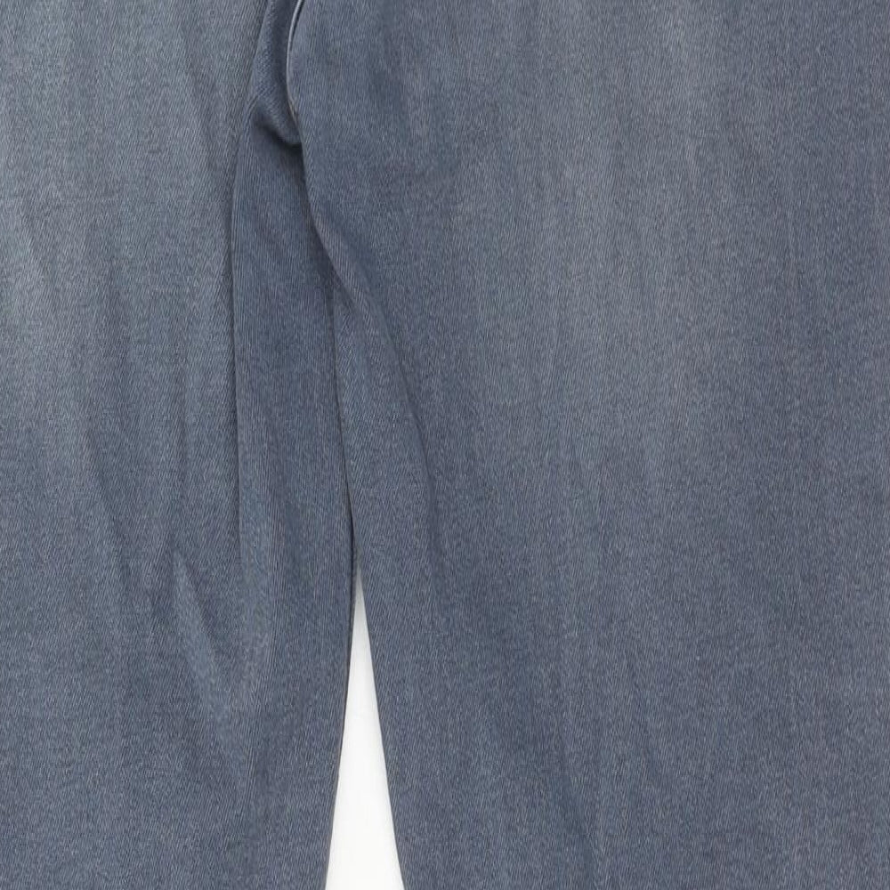 ASOS Mens Blue Cotton Skinny Jeans Size 34 in L32 in Regular Button