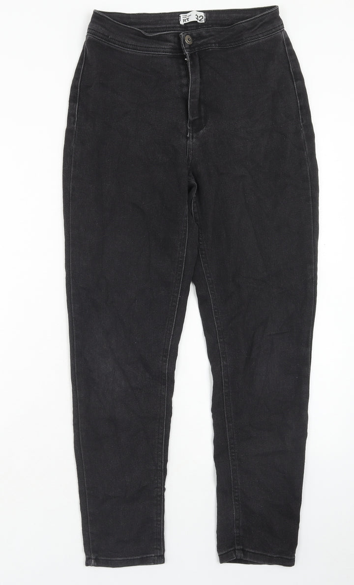 MRP Womens Black Cotton Skinny Jeans Size 26 in Regular Zip