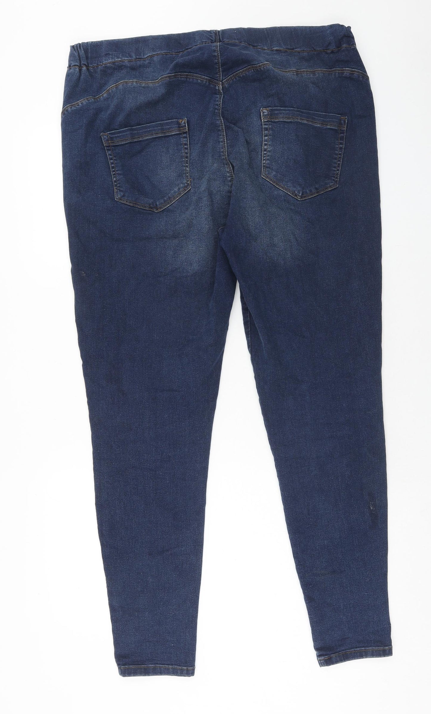 Yours Womens Blue Cotton Jegging Jeans Size 22 Regular