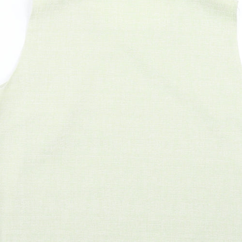 Preworn Womens Green Polyester Basic Tank Size M Scoop Neck