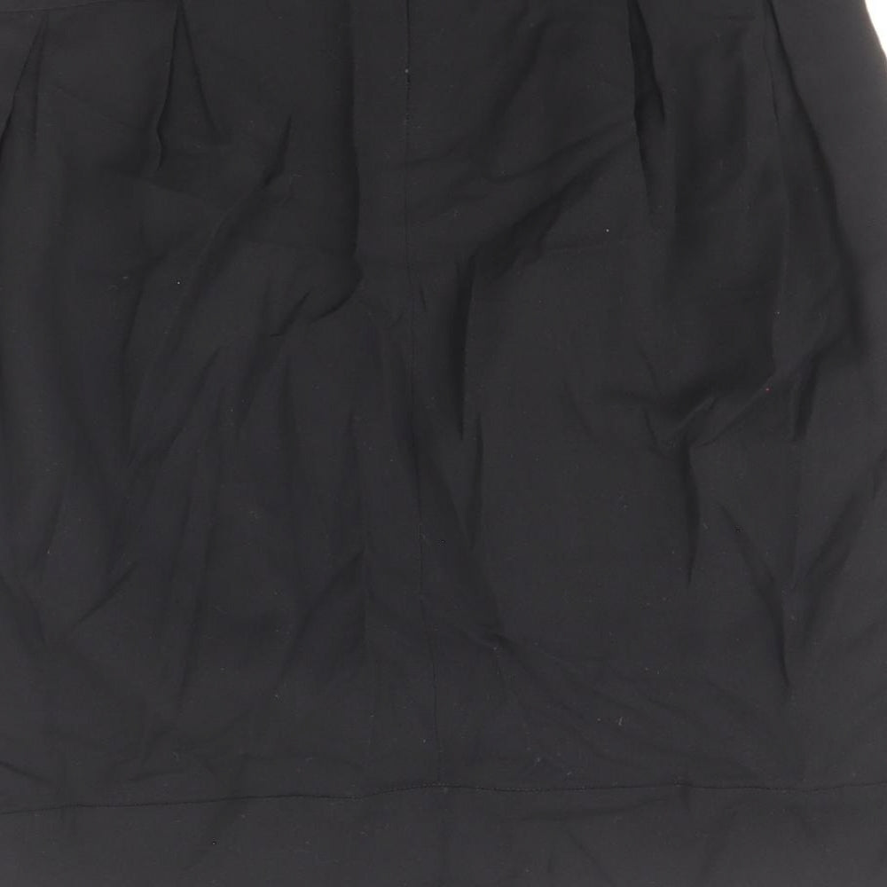 French Connection Womens Black Viscose Tulip Skirt Size 10 Zip