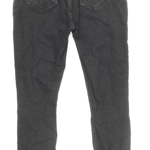 New Look Womens Black Cotton Skinny Jeans Size 10 Regular Zip