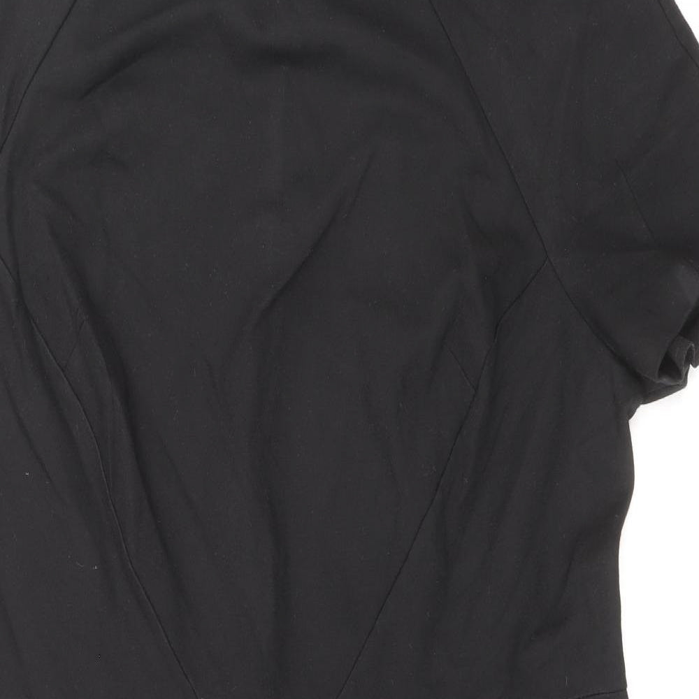 TU Womens Black Viscose Sheath Size 22 Round Neck Pullover