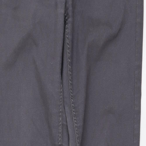 H&M Womens Grey Cotton Skinny Jeans Size S L30 in Regular Button