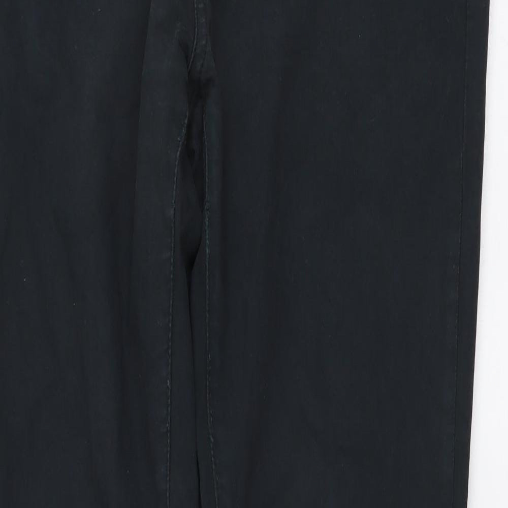 Zara Womens Blue Cotton Skinny Jeans Size L L29 in Regular Button