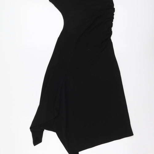 Monki Womens Black Polyester A-Line Size XS Off the Shoulder Pullover