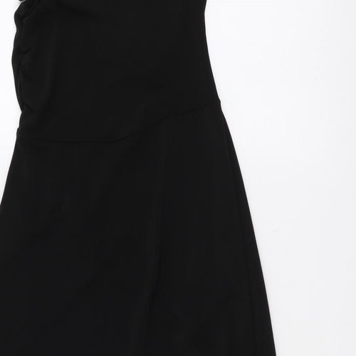 Monki Womens Black Polyester A-Line Size XS Off the Shoulder Pullover