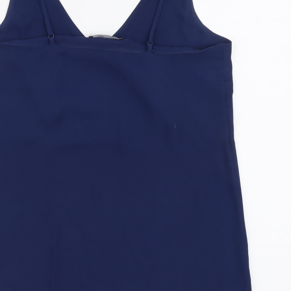 Dorothy Perkins Womens Blue Polyester Camisole Tank Size 10 V-Neck