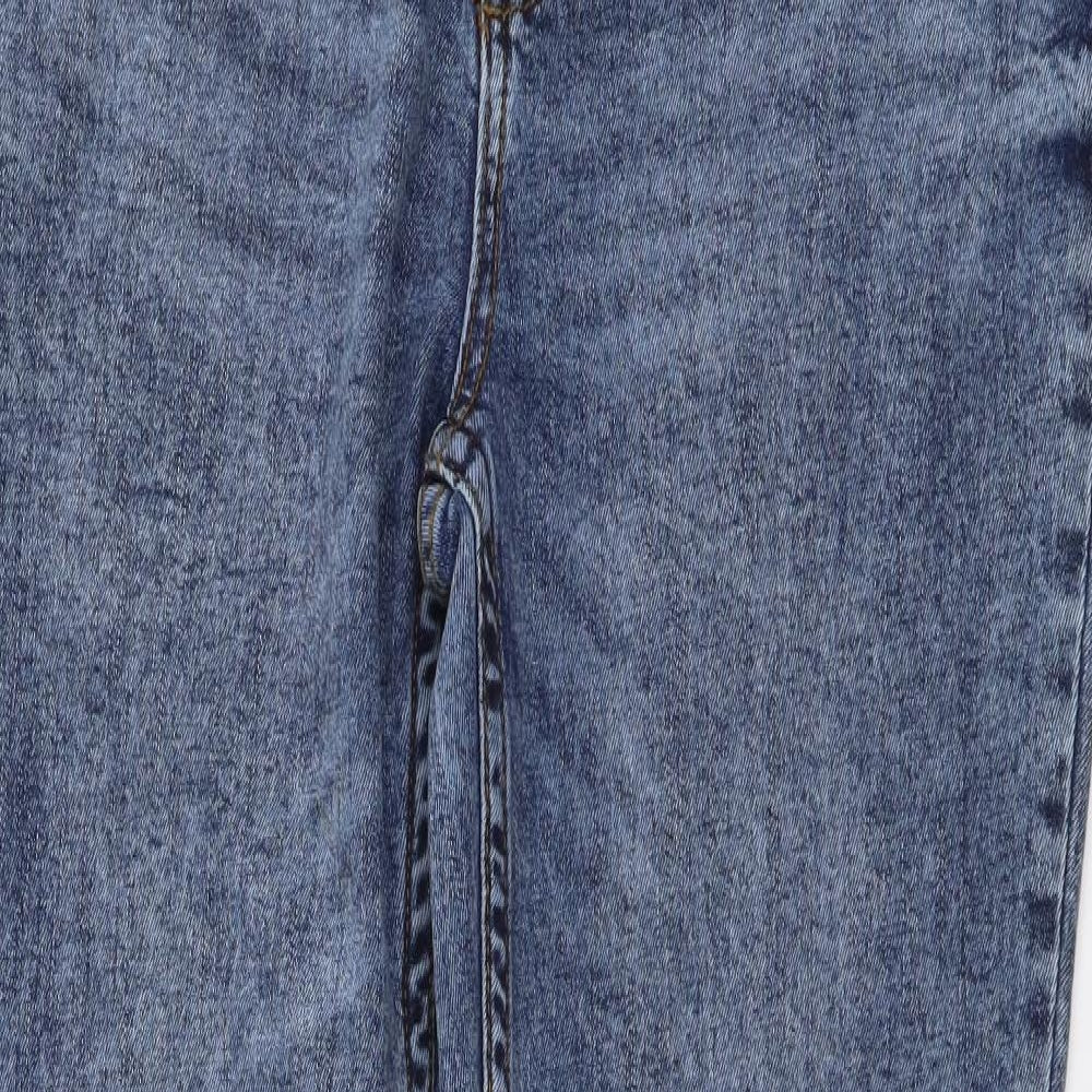 Nutmeg Womens Blue Cotton Skinny Jeans Size 12 L29 in Regular Button