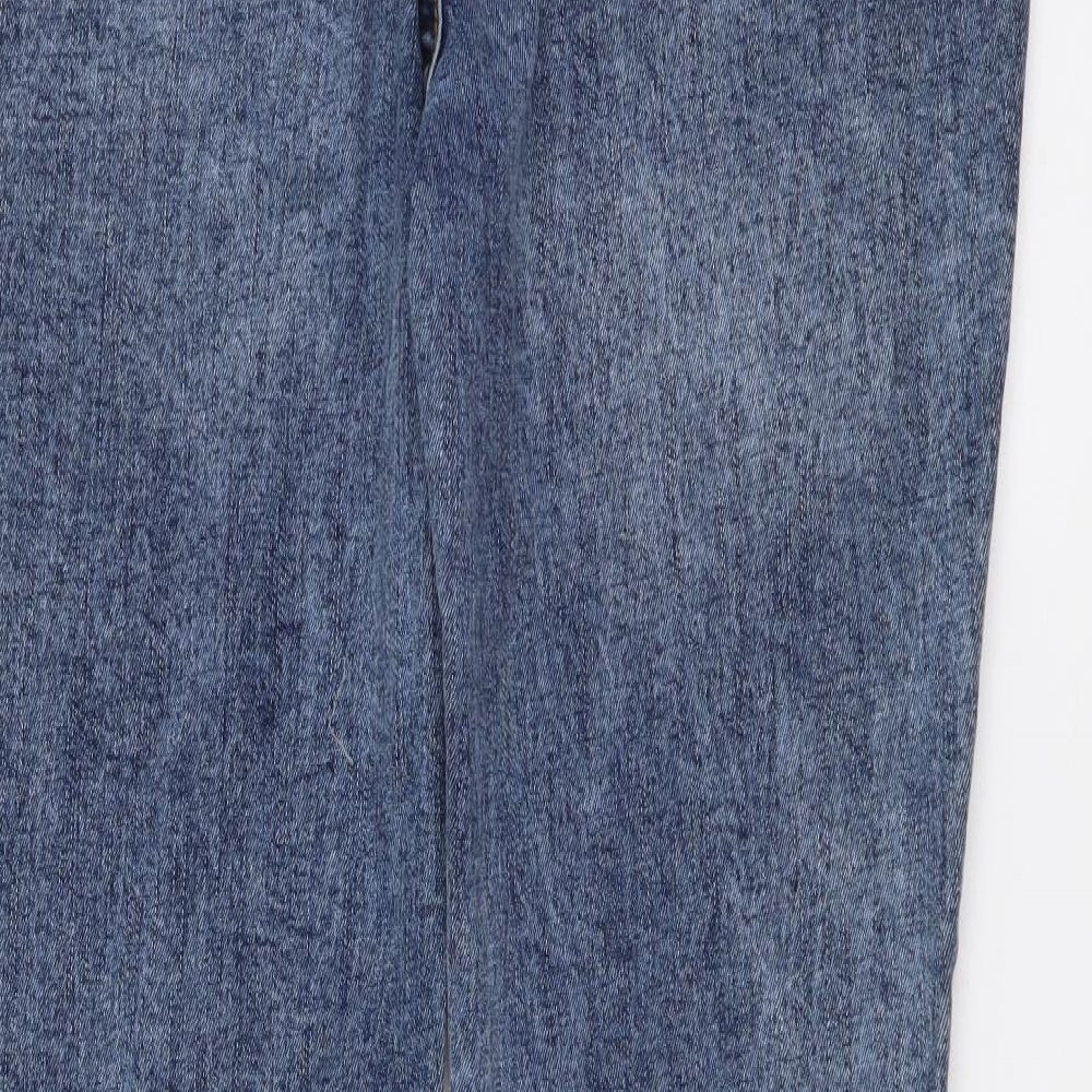 Nutmeg Womens Blue Cotton Skinny Jeans Size 12 L29 in Regular Button