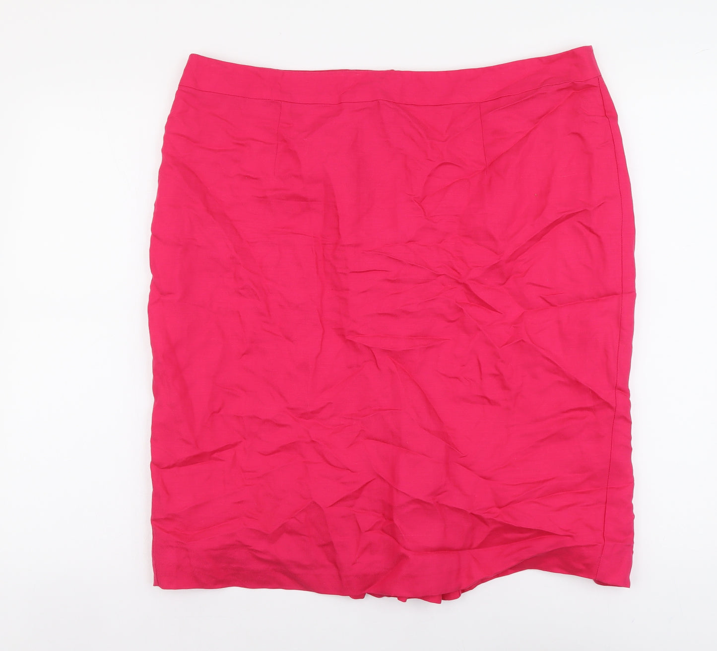 Linea Womens Pink Lyocell Straight & Pencil Skirt Size 16 Zip