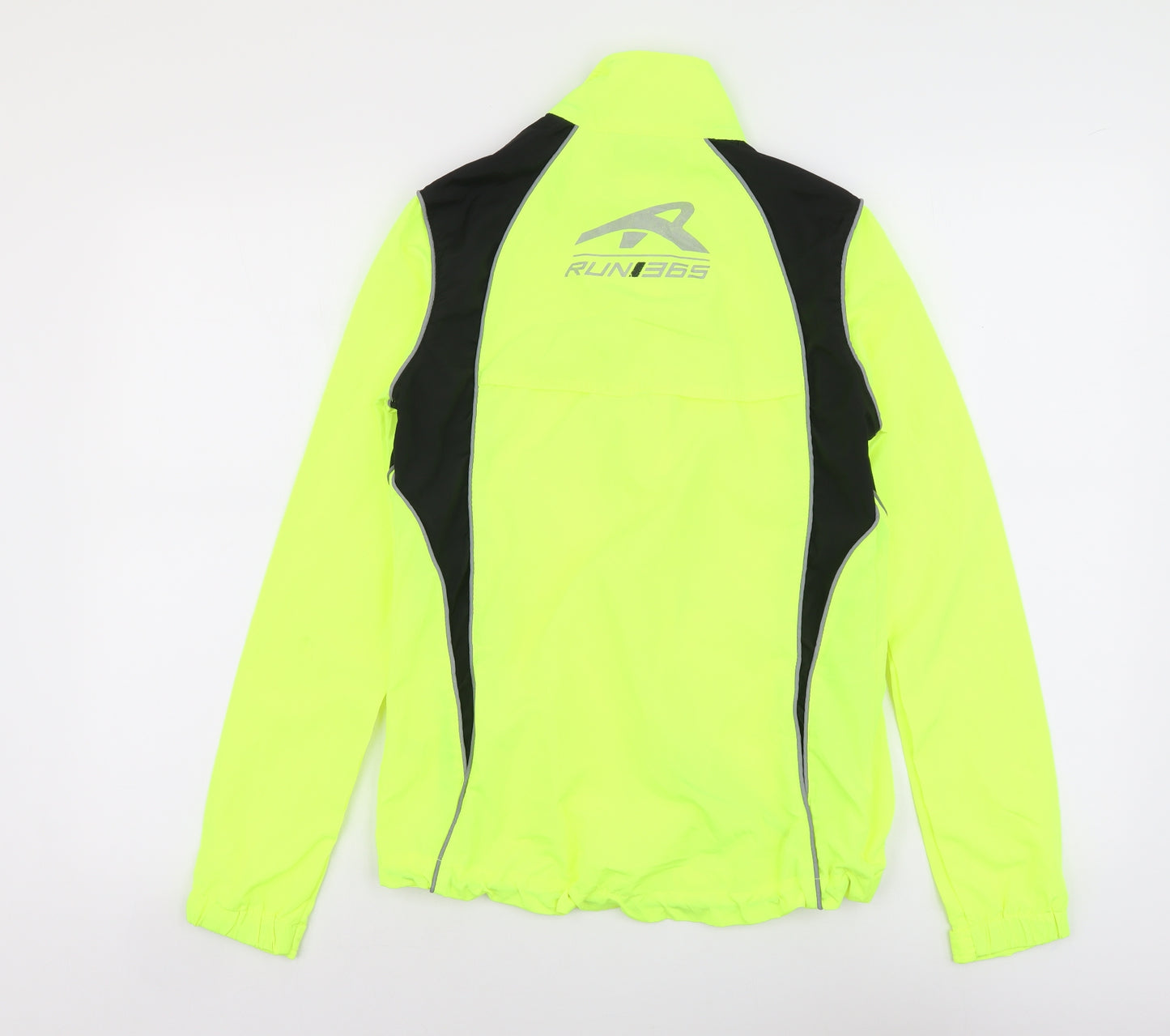 Run 365 Womens Green Jacket Size 8 Zip - Hi-Viz