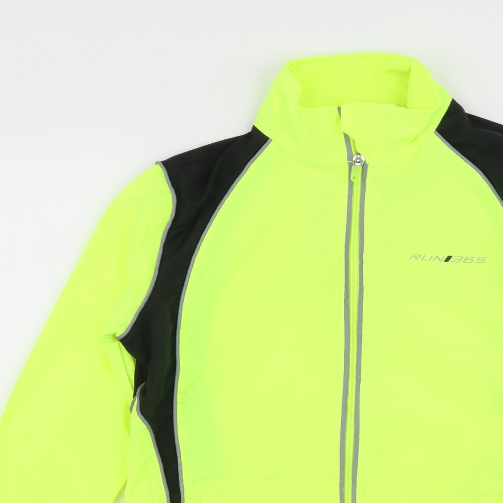 Run 365 Womens Green Jacket Size 8 Zip - Hi-Viz