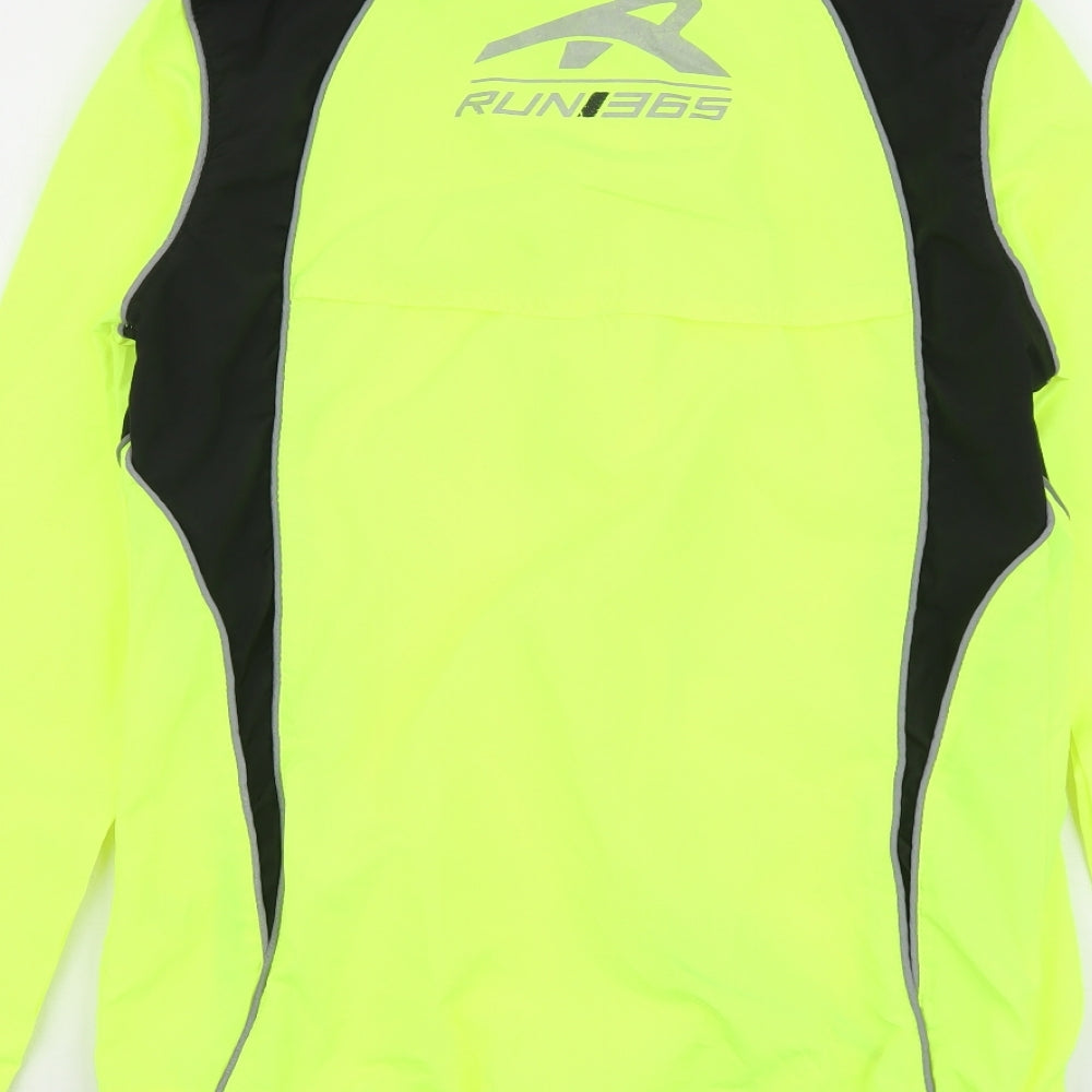 Run 365 Womens Green Jacket Size 8 Zip - Hi-Viz