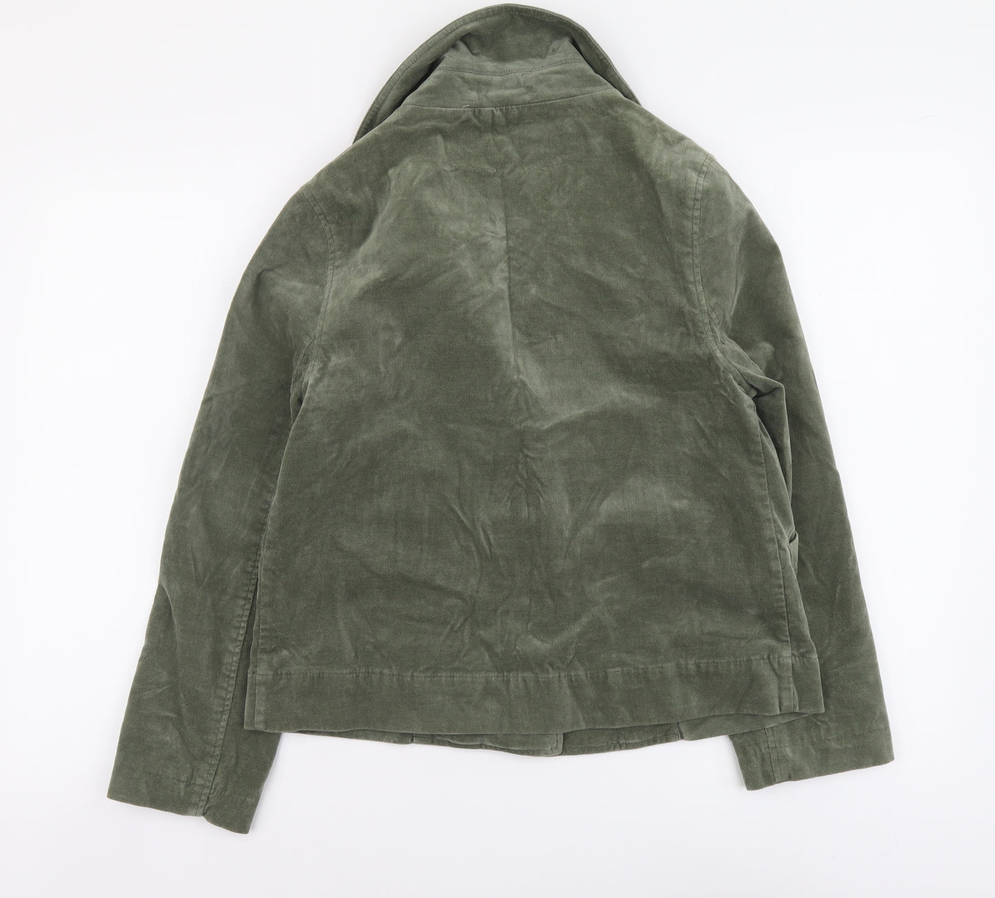 White Stuff Womens Green Jacket Blazer Size 8 Button