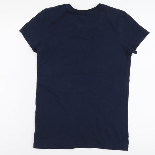 Urban-Dept Boys Blue Cotton Basic T-Shirt Size 12 Years Round Neck Pullover - California