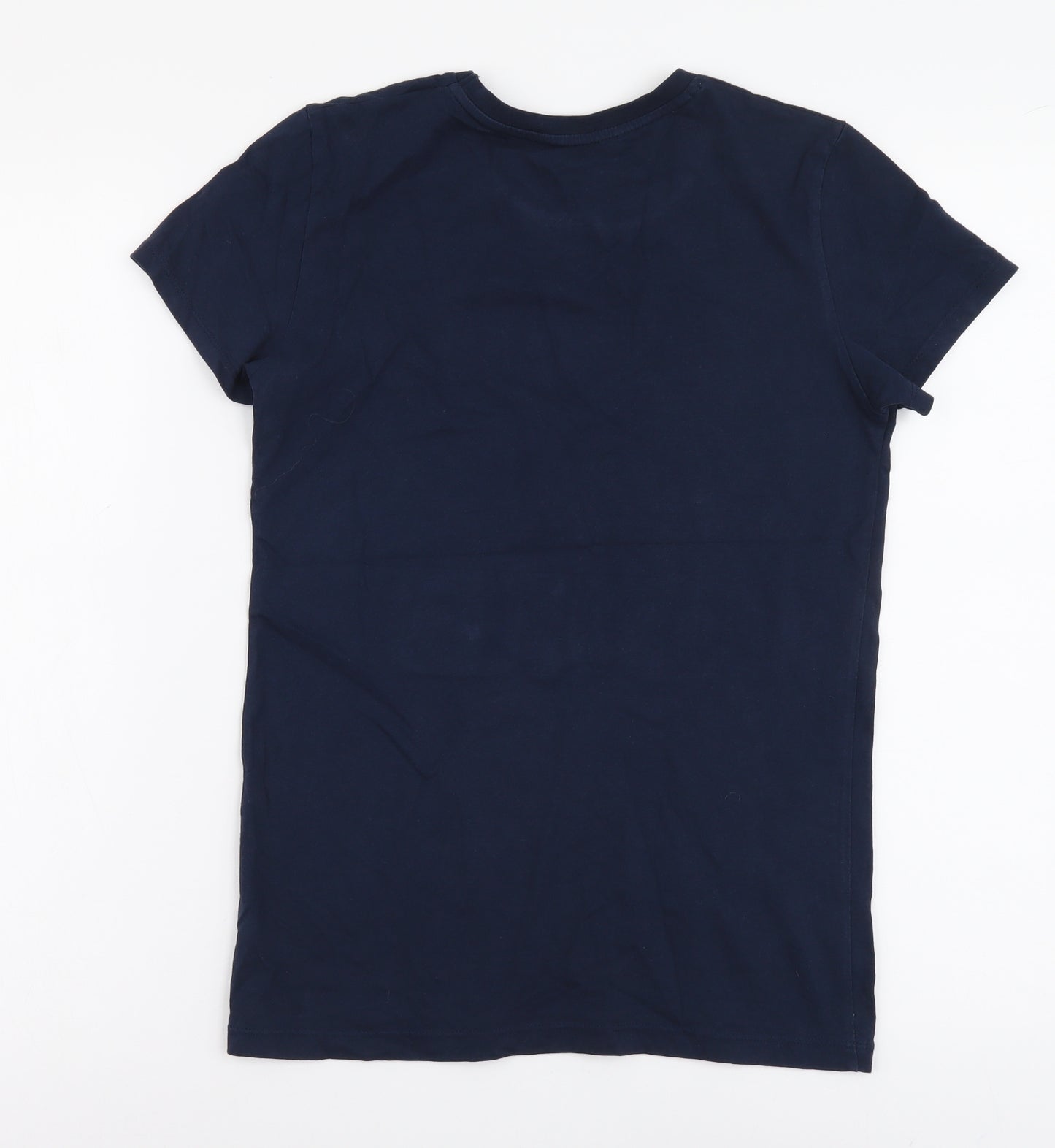 Urban-Dept Boys Blue Cotton Basic T-Shirt Size 12 Years Round Neck Pullover - California