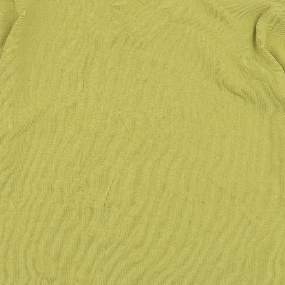 Roman Womens Green Boat Neck Viscose Pullover Jumper Size 2XL - Keyhole Neck, Lace Up Sleeve Detail