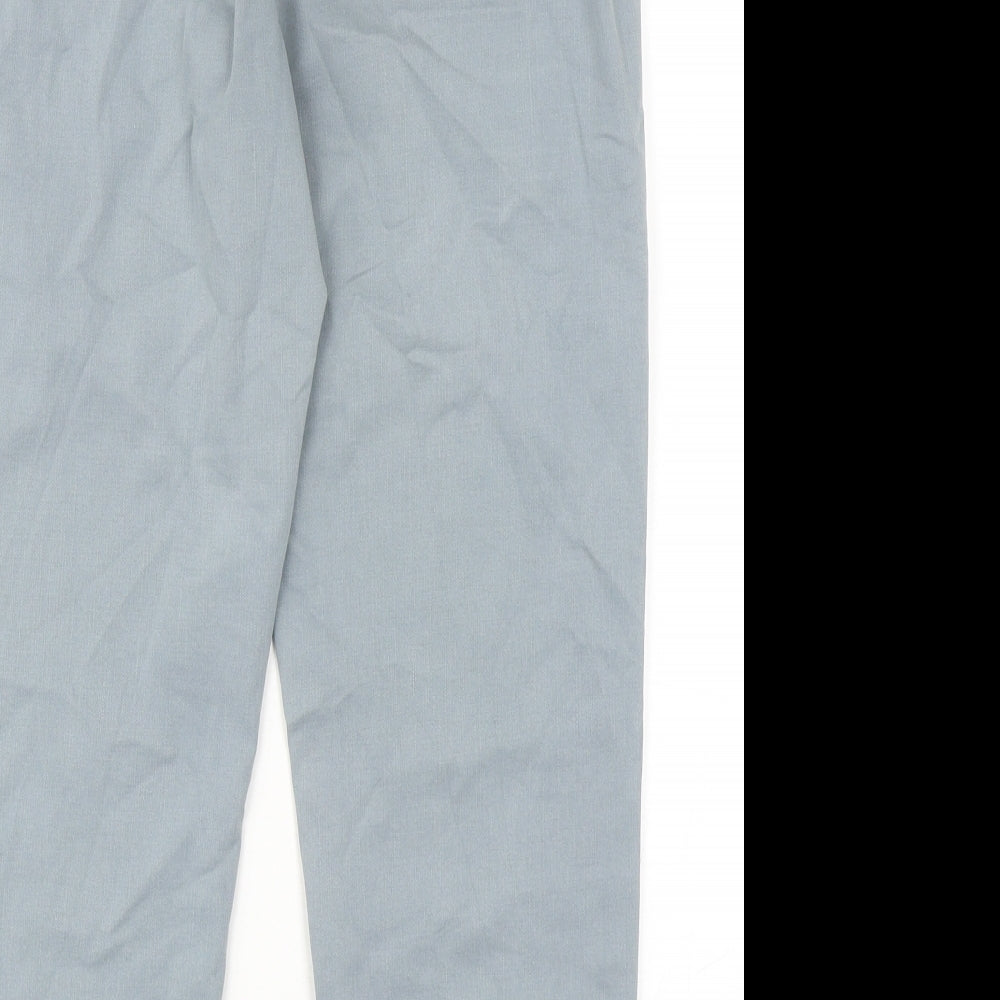 Marks and Spencer Womens Grey Cotton Tapered Jeans Size 8 Regular Zip