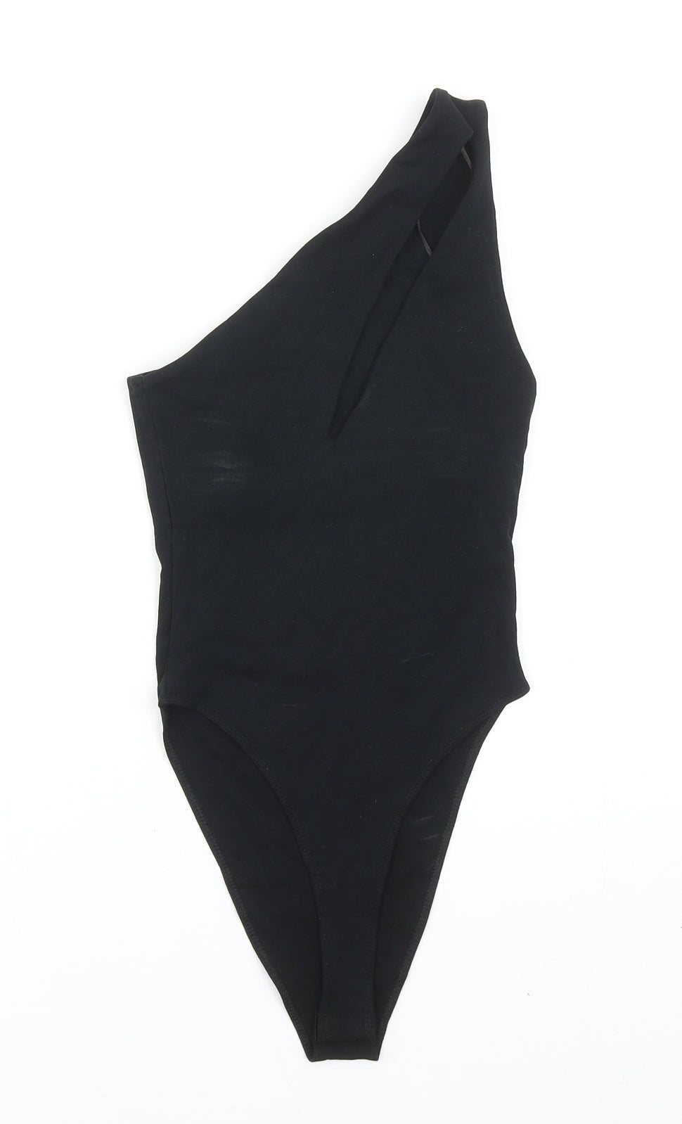 Zara Womens Black Cotton Bodysuit One-Piece Size S Snap